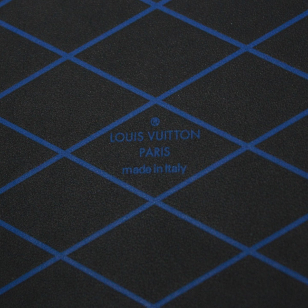 Louis Vuitton Cahier Andre MM Leather Black Blue Notebook — view 6