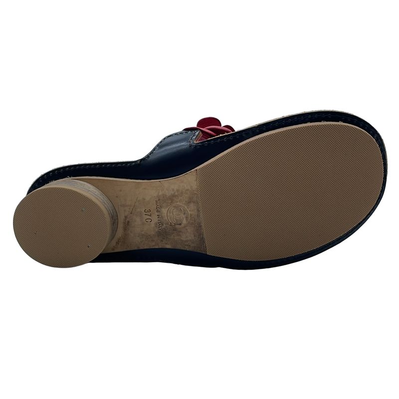 Chanel Camellia Design Sandals Red 37