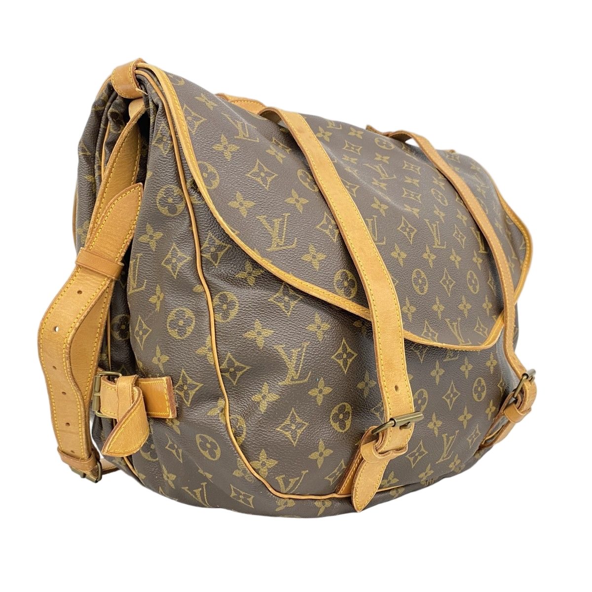 Louis Vuitton Shoulder Bag Monogram Saumur 43 Brown — view 2