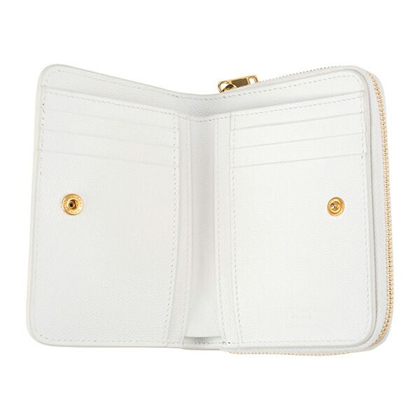 Saint Laurent Bifold Compact Wallet White/multi