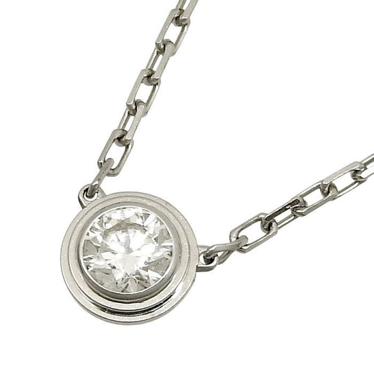 Cartier D'amour Diamond Necklace LM 18K White Gold 750 White Gold With Diamond