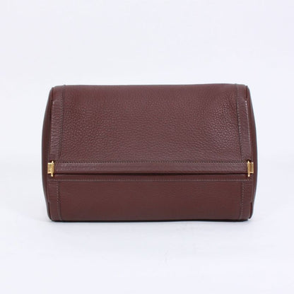 Hermes Equi Havana Taurillon Leather Brown Clutch Bag