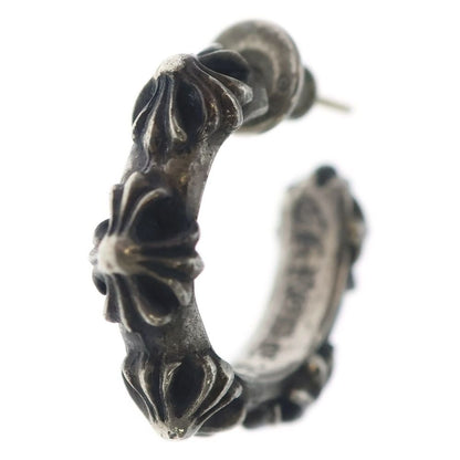 Chrome Hearts Hoop Cross Sml Band Silver Earrings