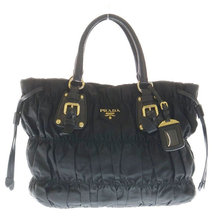 Prada Nylon Hand Bag Black