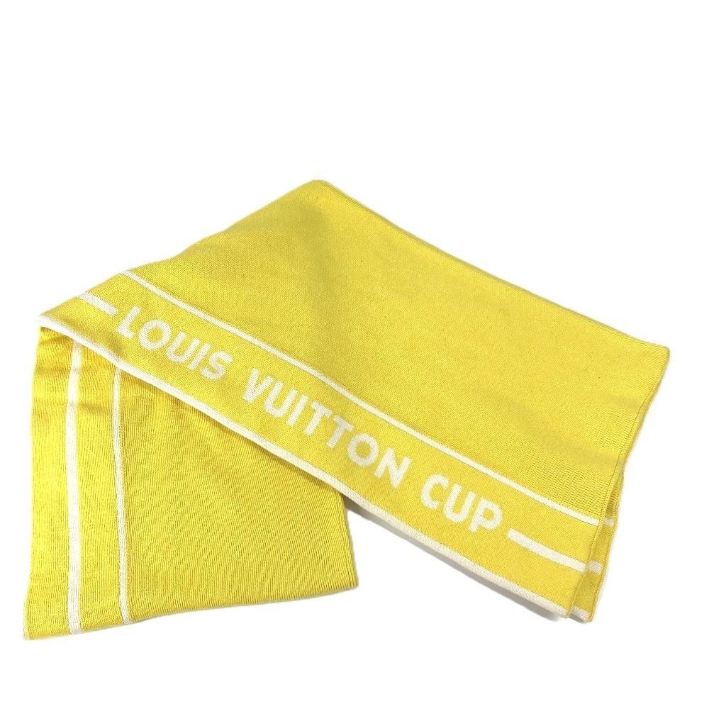 Louis Vuitton Scarf Logo Cotton Yellow
