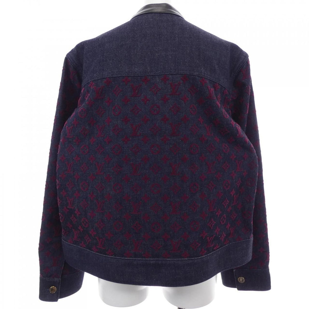 Louis Vuitton Flocked Monogram Denim Jacket — view 2
