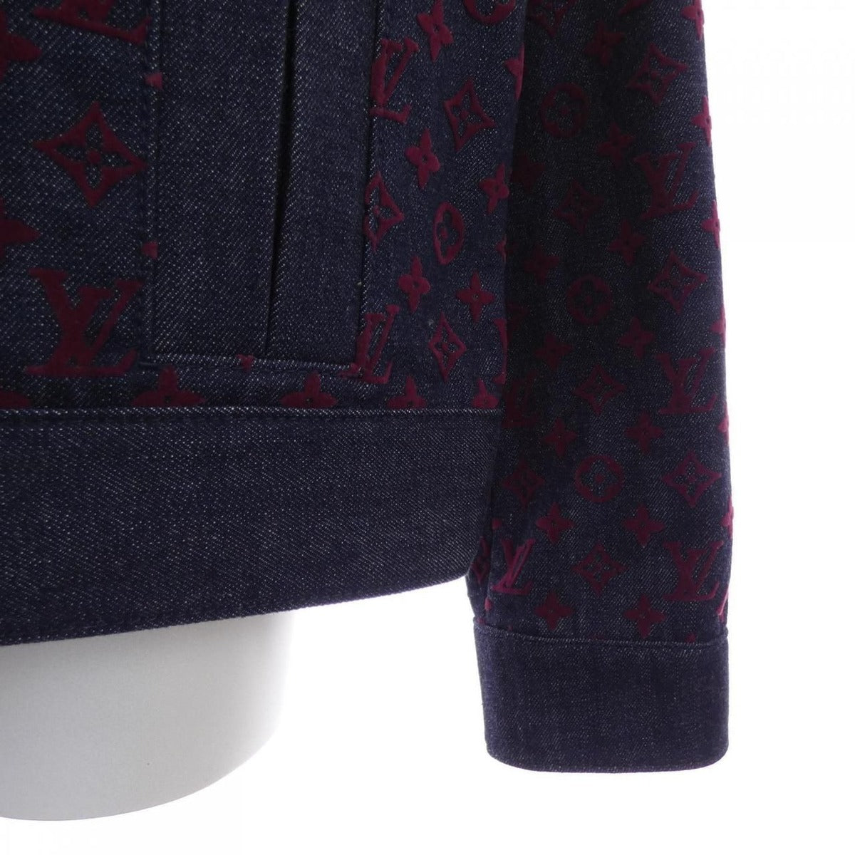 Louis Vuitton Flocked Monogram Denim Jacket — view 7