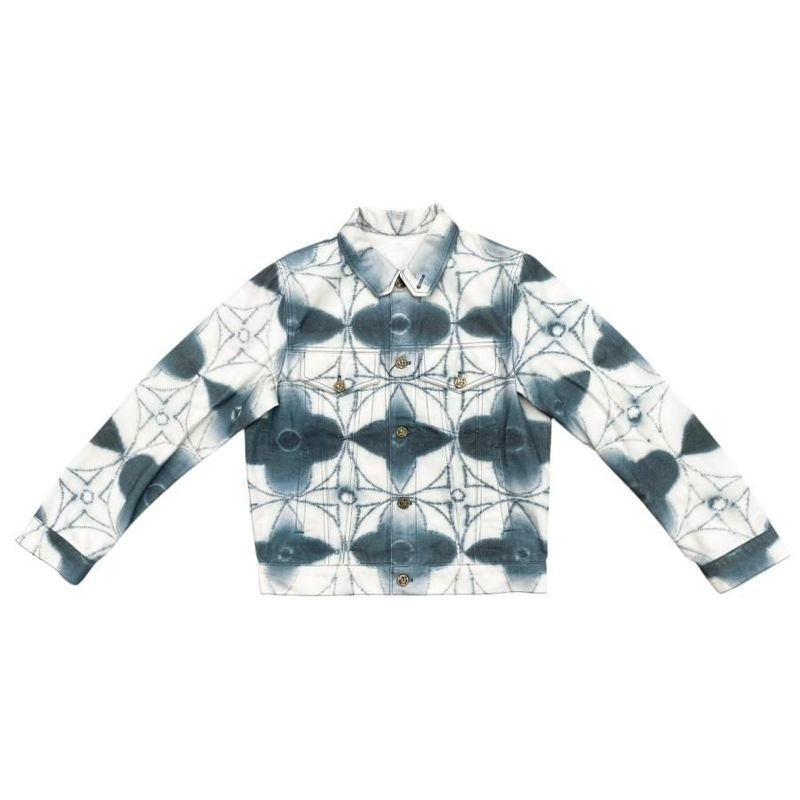 Louis Vuitton Jacket Shibori Printed Rm231 X67 Hoa90 W 44 Size Monogram Em4838