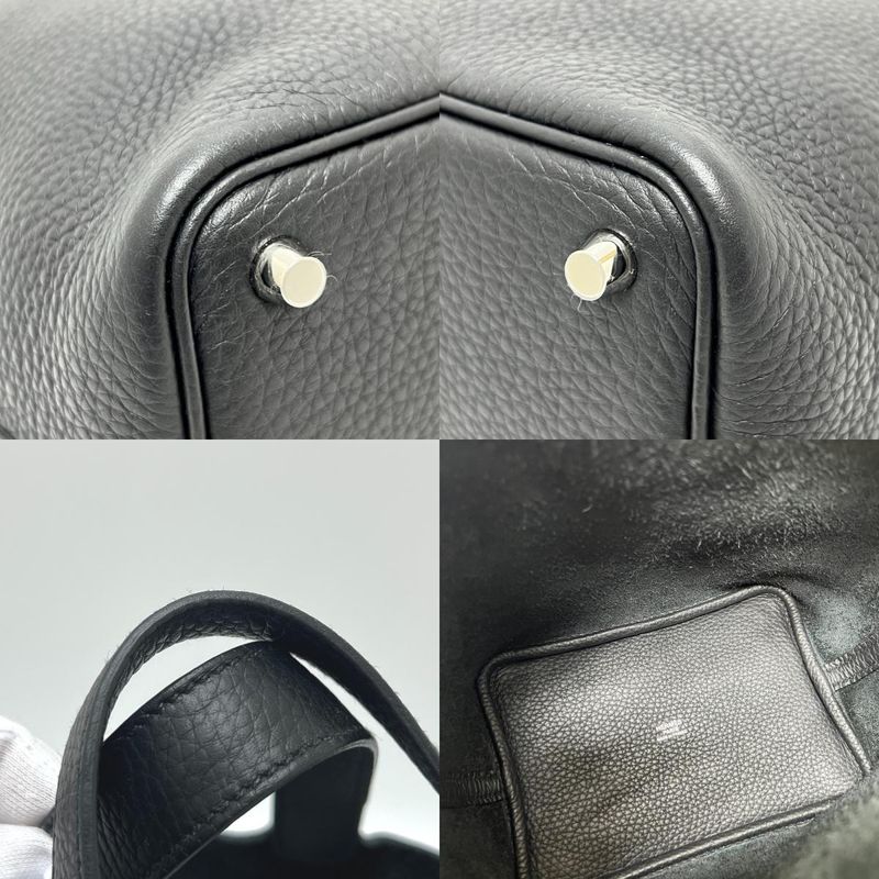 Hermes Handbag Picotin Lock PM Picotin Lock PM Taurillon Clemence Black