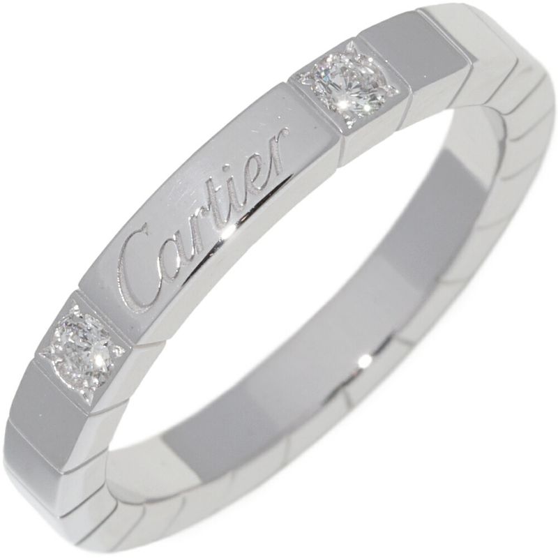Cartier Ring 18K White Gold Diamond 2P Raniere Ring B40757
