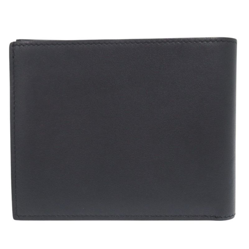 Hermes Citizen Twill Compact Vorsoft Navy Engraved B (2023) Wallet Bifold