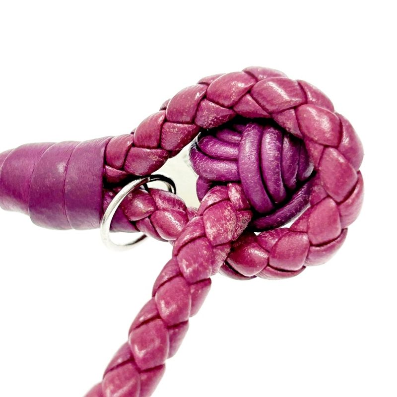 Bottega Veneta Leather Intrecciato Bracelet Purple 308309