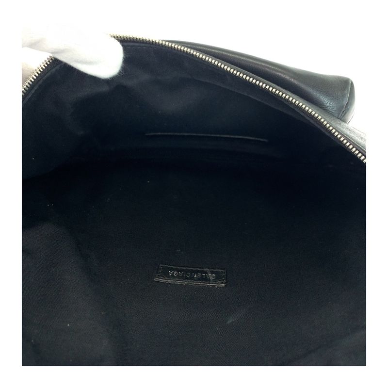 Balenciaga Everyday Logo Print Black Leather 552376 Body Bag Waist Bag Unisex