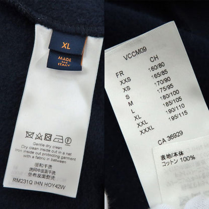 Louis Vuitton Taffetaje Logo Sweatshirt Crew-neck XL Navy- Cotton Tops