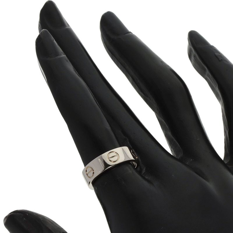 Cartier Love Ring #50 Ring - 18K White Gold Ladies