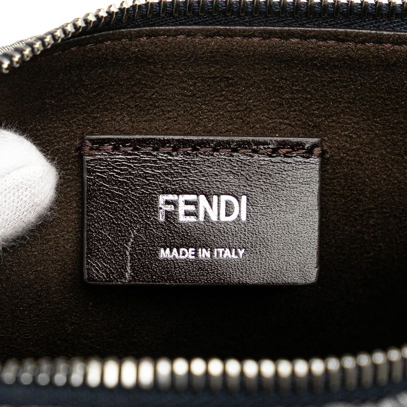 Fendi Zucca Melon Small Crossbody Bag Shoulder Bag 7va635 Grey Navy Canvas