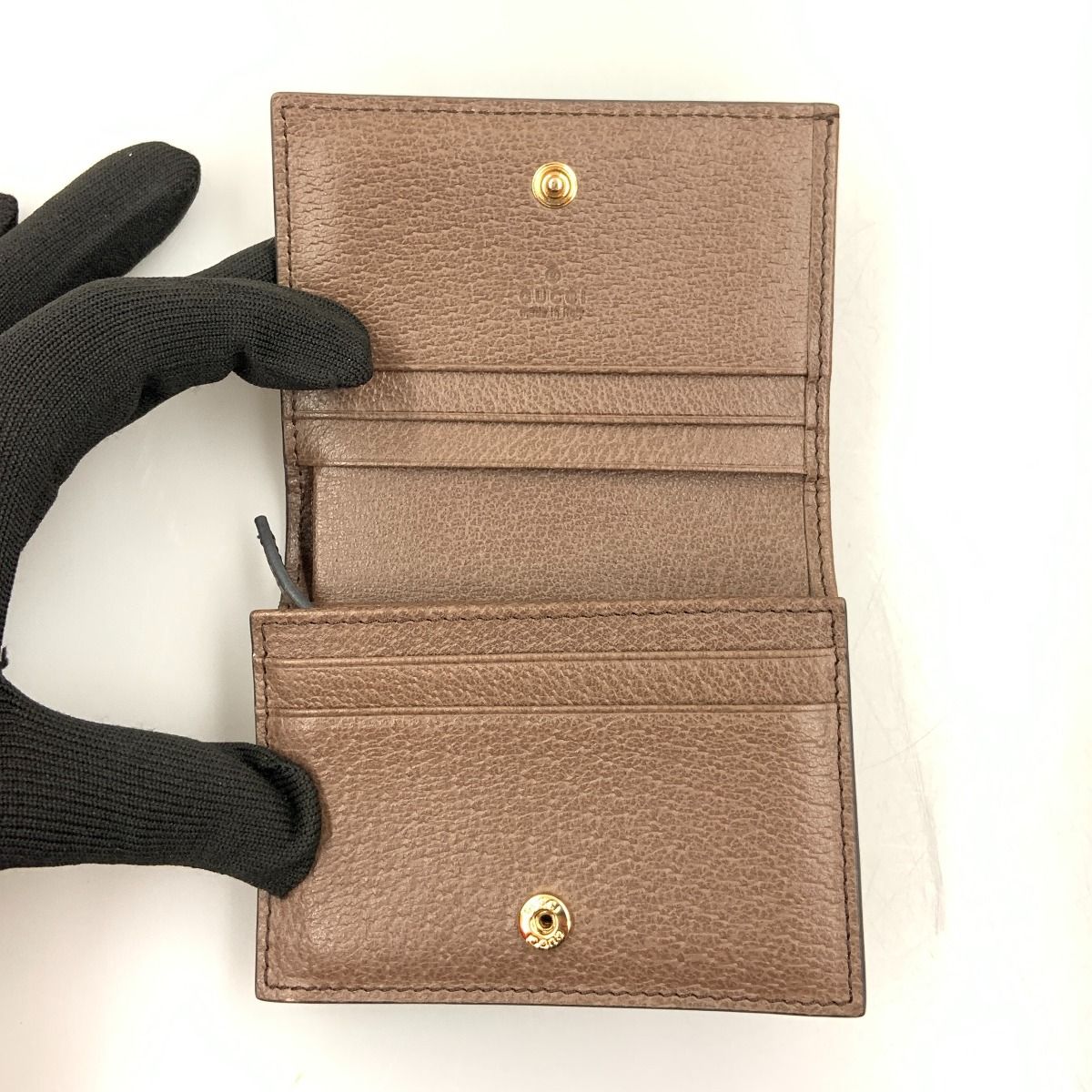 Gucci Ophidia GG Supreme Bifold Wallet 523155 8745 Beige X Brown