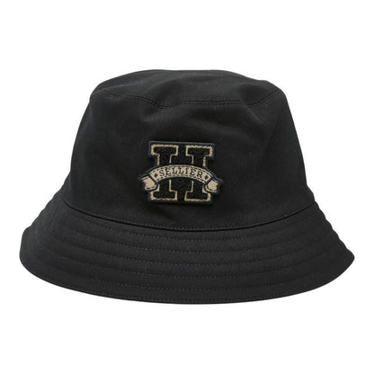 Hermes Hapa-h Series Bucket Hat 58 Black Cotton Rayon Silk