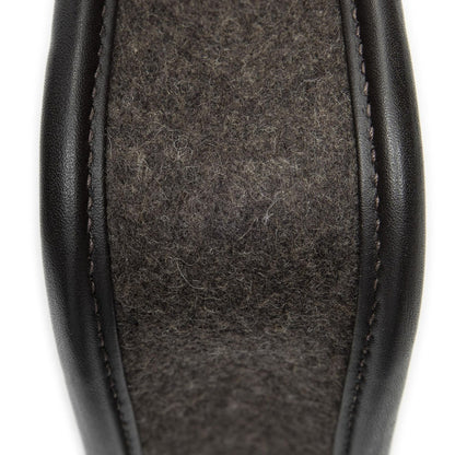 Hermes Evelynda Brown Felt Canvas Dark — view 7
