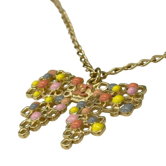 Chanel Ribbon Motif Necklace