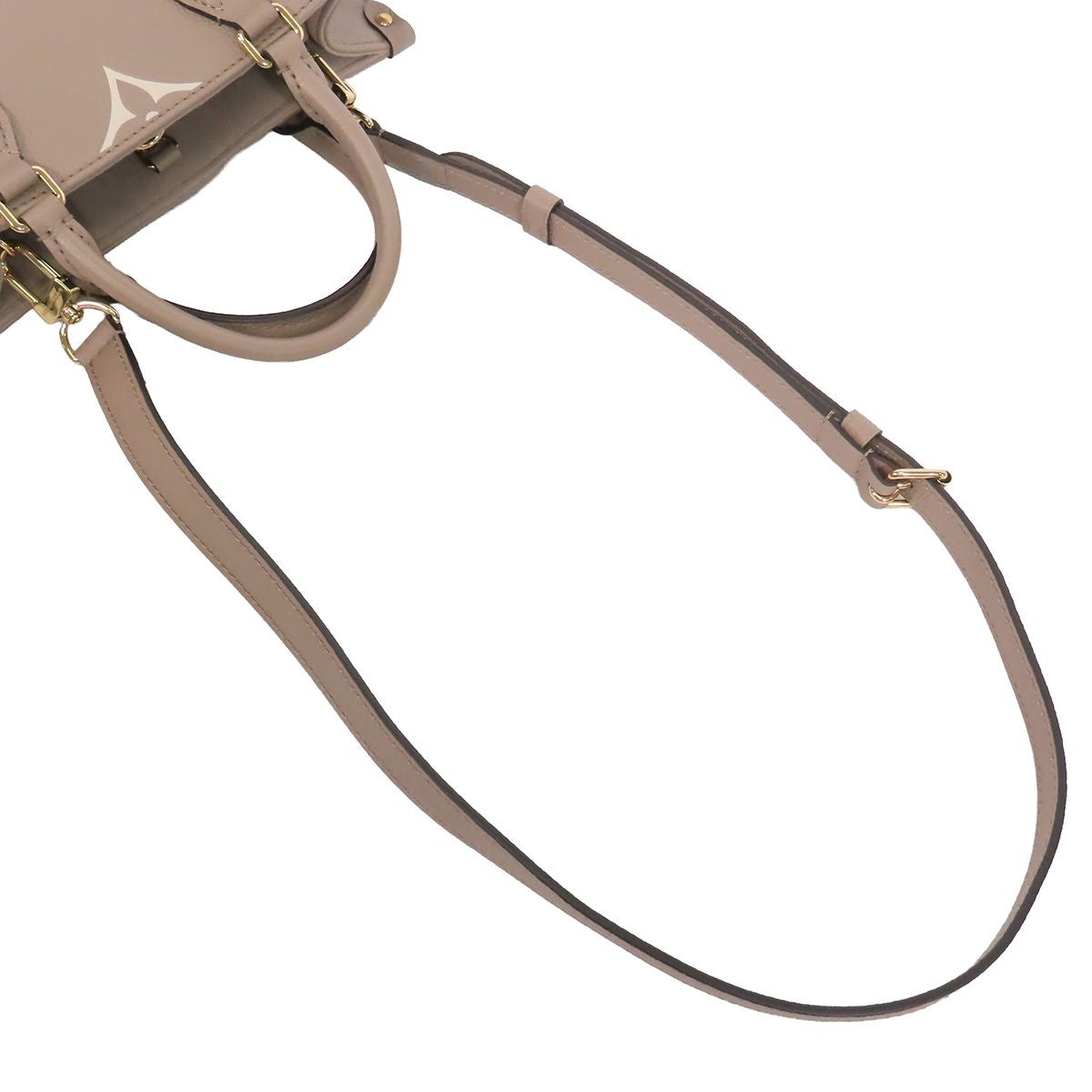Louis Vuitton On The Go PM Tourtelle Cream Monogram Empreinte 2-Way Shoulder Bag — view 5