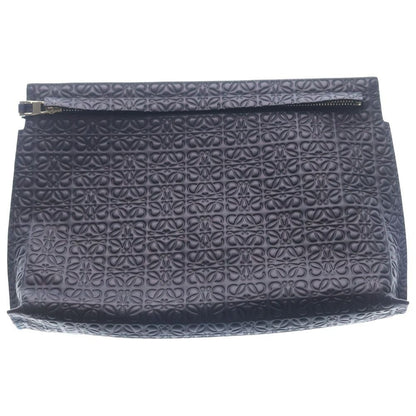 Loewe Repeat Anag Lambskin Tpouch Leather Clutch Navy