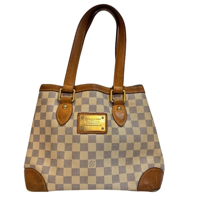 Louis Vuitton N51207 Hampstead PM Tote Damier Azure Handbag Bag Cabasn Brand