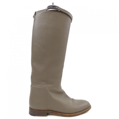 Hermes Long Boots Gray 35