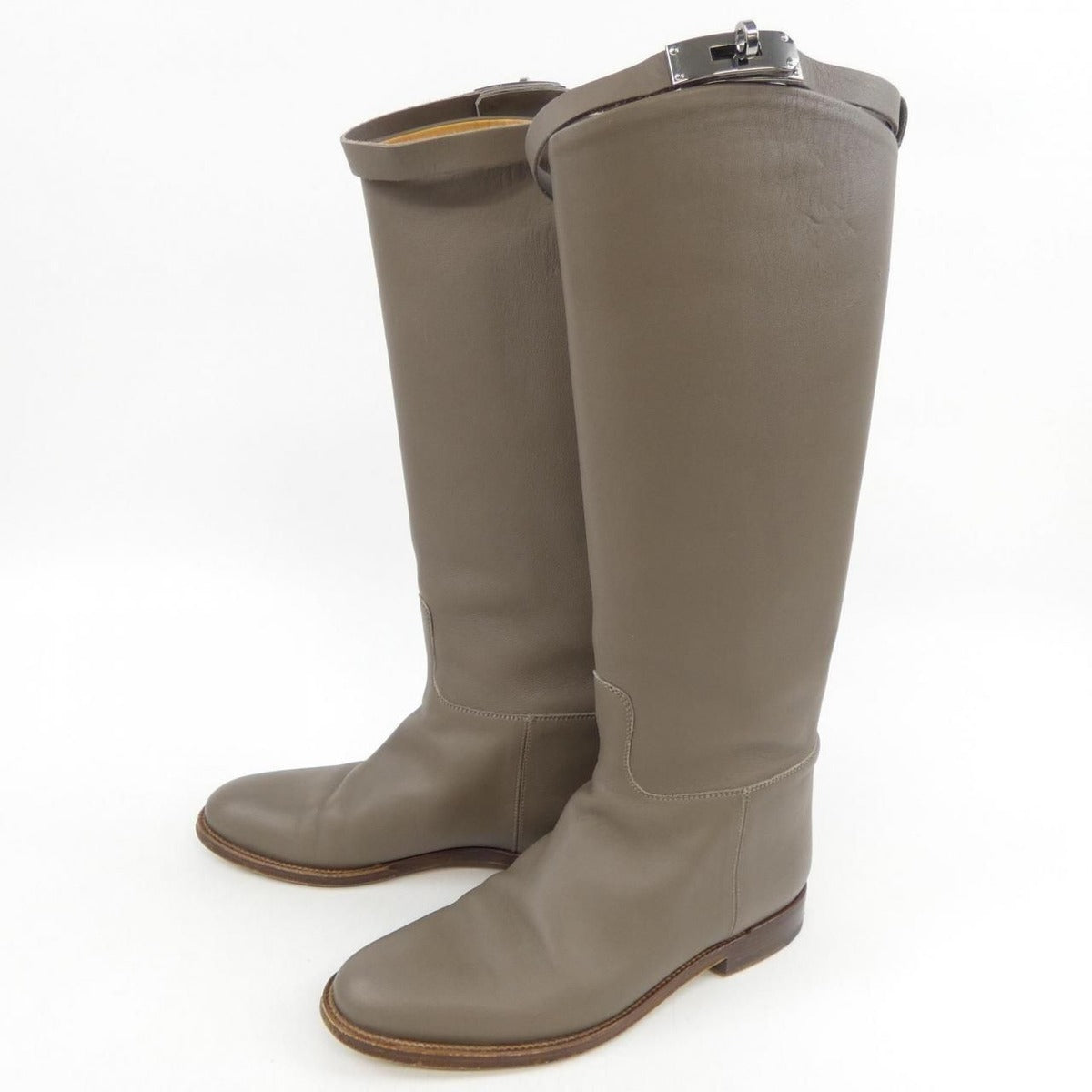 Hermes Long Boots Gray 35 — view 3