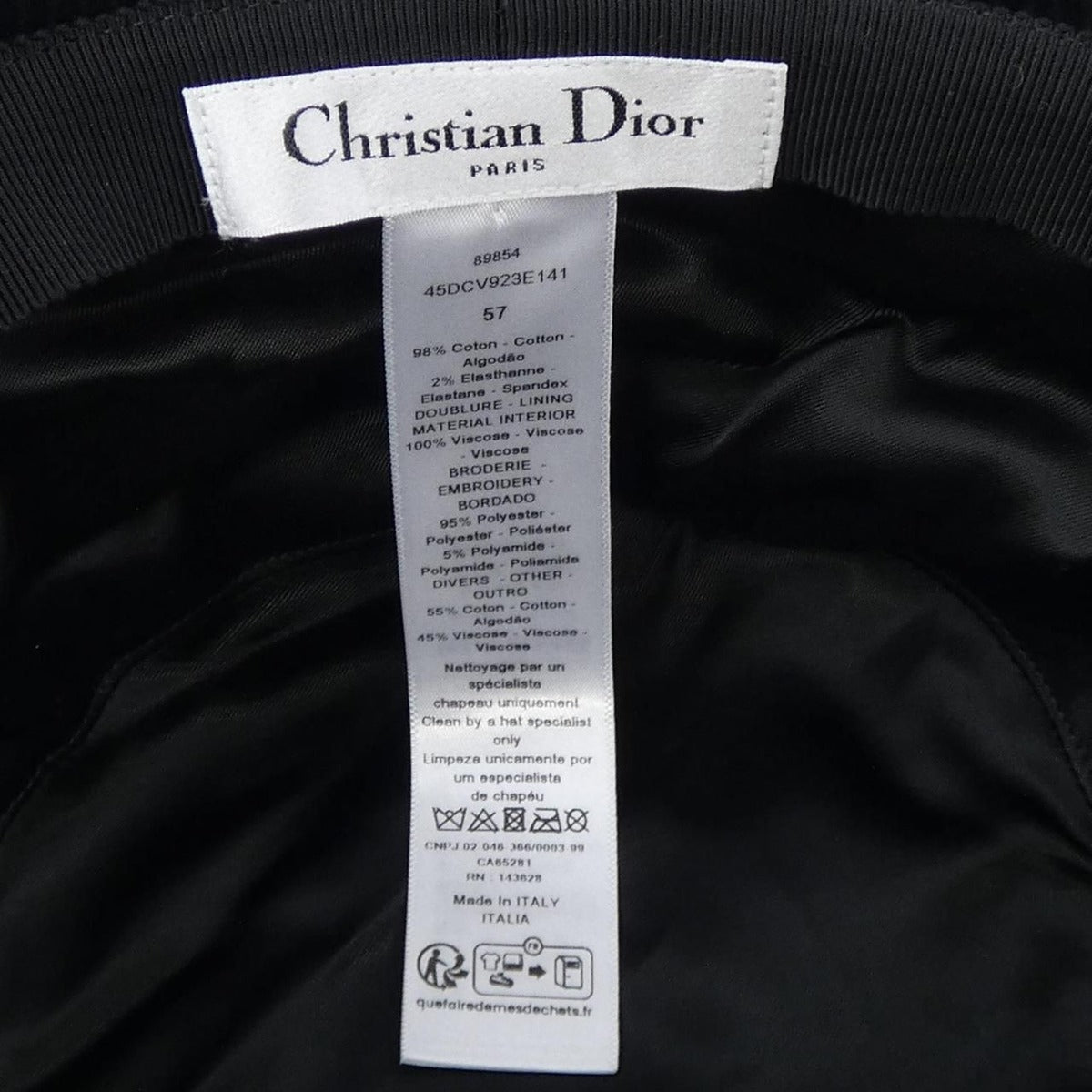 Dior Hat Black 57 — view 3
