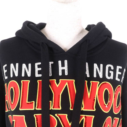 Gucci 22AW 688197 100% Cotton Hollywood Babylon Cropped Hoodie With Rhinestones