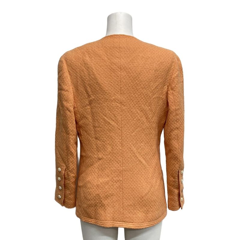 Chanel Jacket Size 38 M Women's 21663 Orange Long Sleeves / Spring / Autumn Wool
