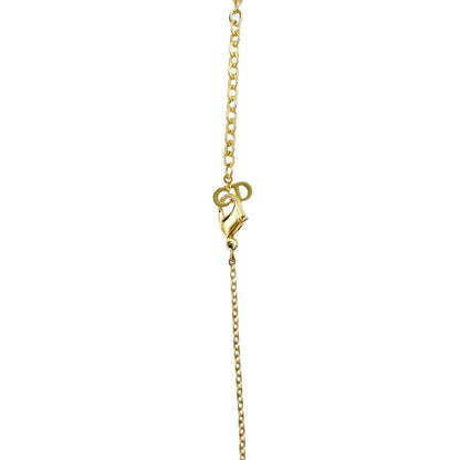 Christian DIOR Necklace Metal Plated Metal Plated Chain Gold