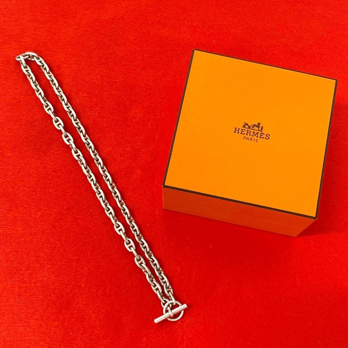 Hermes Vintage Chaine D'ancre TPM Necklace Martin Margiela Era Choker