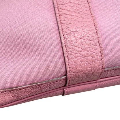 Hermes Tote Bag Garden Party PM Engraved □M Negonda Toile Offiche Pink Hermes