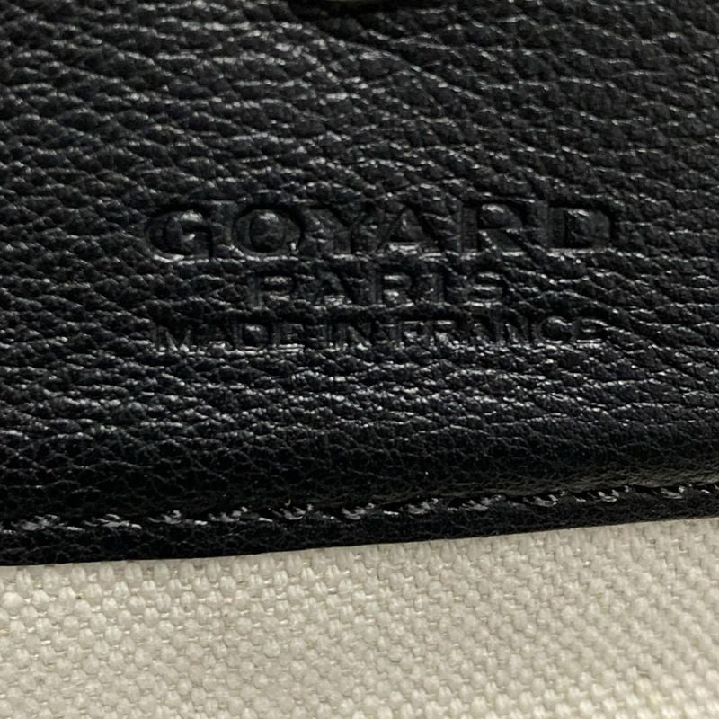 Goyard Tote Bag Saint Louis PM Black×brown×white Leather