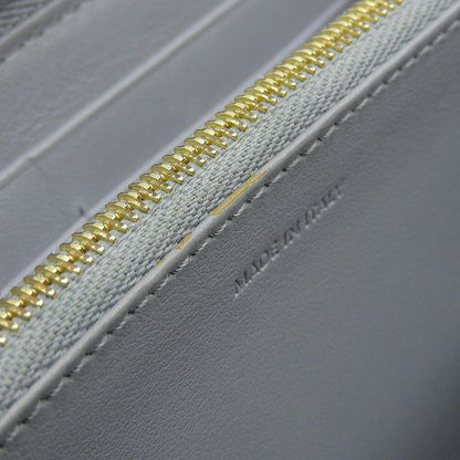 Celine Current Logo 12 Cards 2 Free Pockets Round Zipper Long Wallet Women
