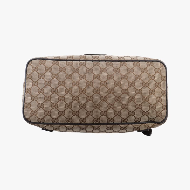 Guccigg Drawstring Ring Brown Canvas 449175 E021222378