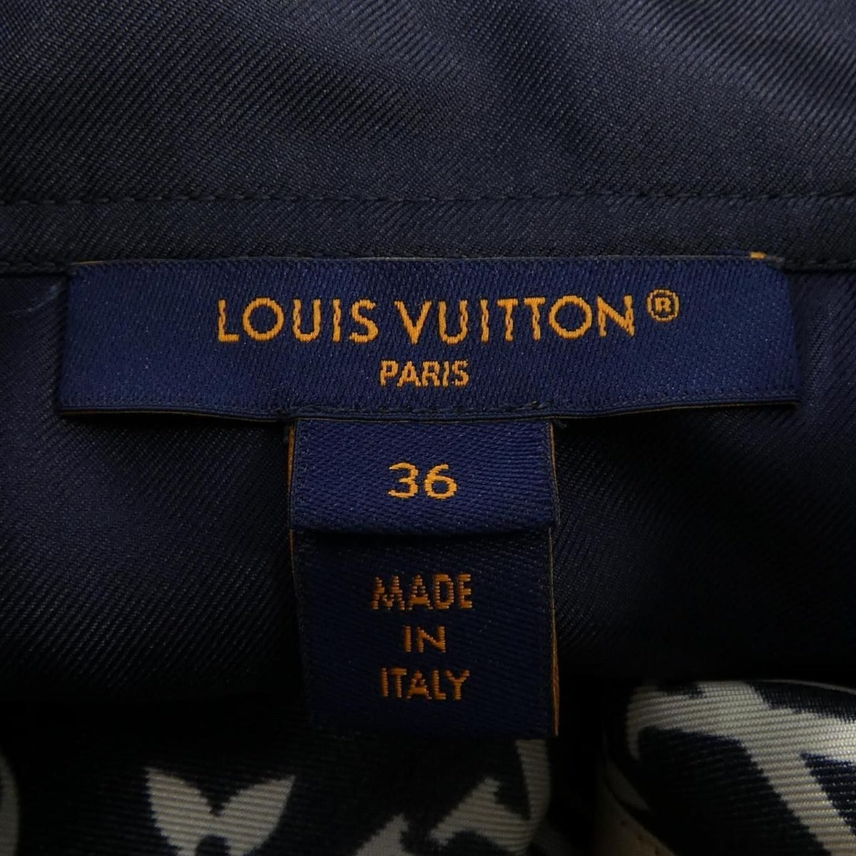 Louis Vuitton Striped Accent Monogram Shirt Dress — view 4
