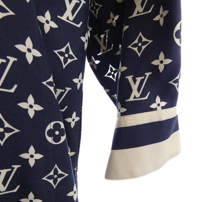 Louis Vuitton Striped Accent Monogram Shirt Dress — view 6