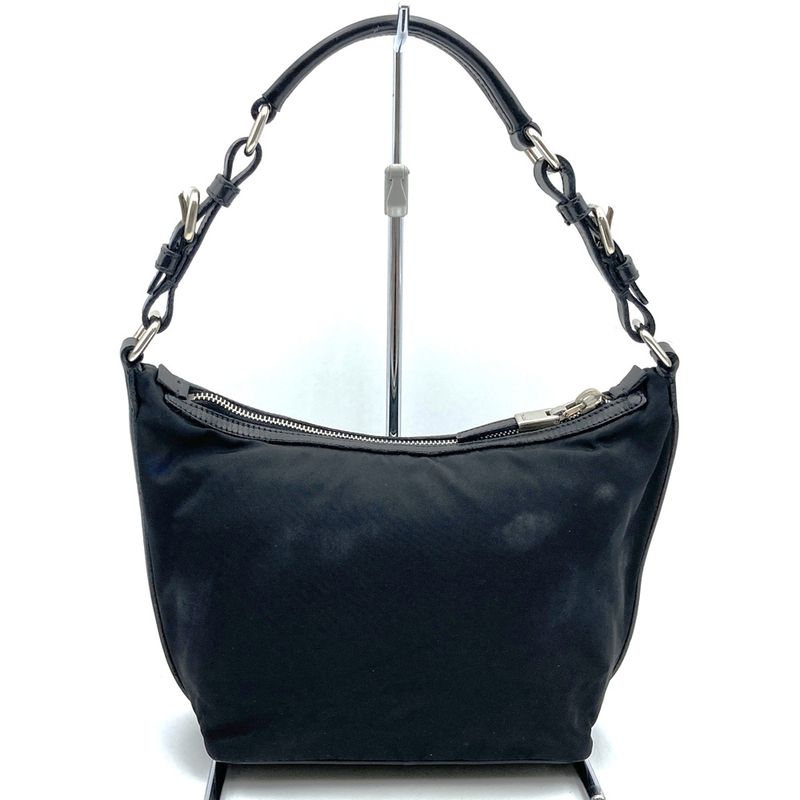 Prada Hobo Bag Nylon Black Shoulder Bag Shoulder Nylon Women Men