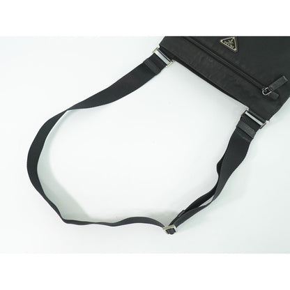 Prada Tessuto Shoulder Bag Pochette Nylon Black — view 4