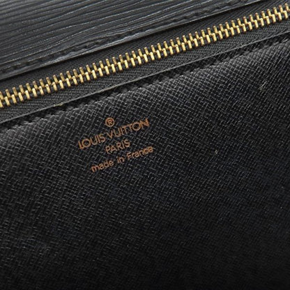 Louis Vuitton 2way Bag Monceau Epi Leather Black Gold Hardware Black Handbag