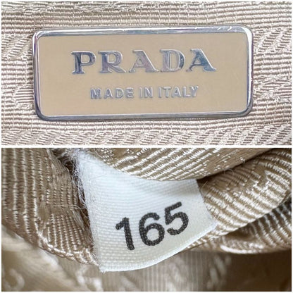 Prada One Shoulder Bag Triangle Logo Hobo Soho Khaki Brown Tessuto Nylon