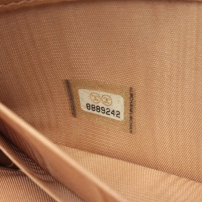 Chanel Round Wallet CC Logo Beige Calf Long — view 5