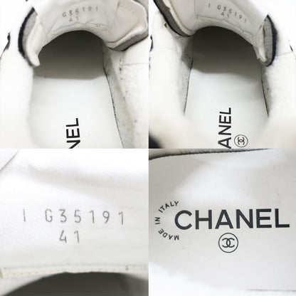 Chanel Sneakers - Low Cut Black Notation Size 41 Equivalent To 25.5cm