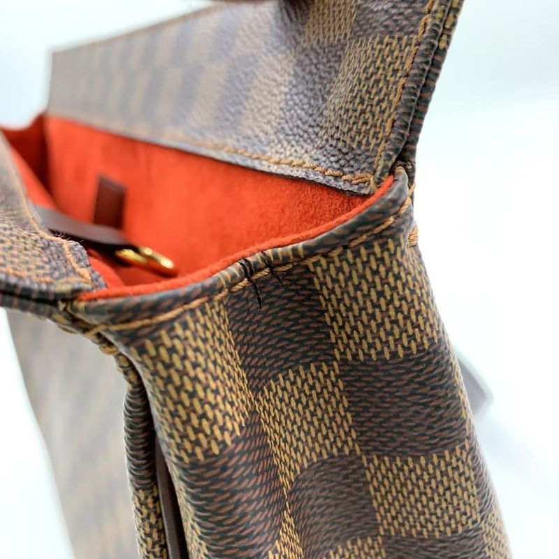 Louis Vuitton Paris Ori PM Damier Ebene Damier Ebene Leather × PVC Brown Tote