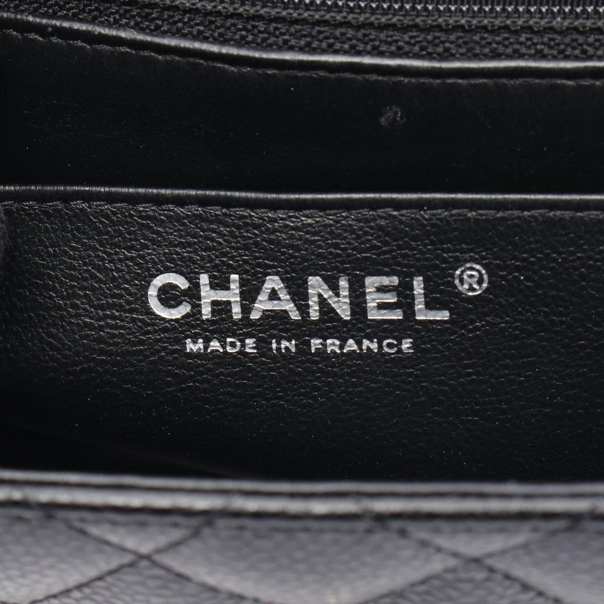 Chanel Shoulder Bag Mini Quilted Black Leather — view 4