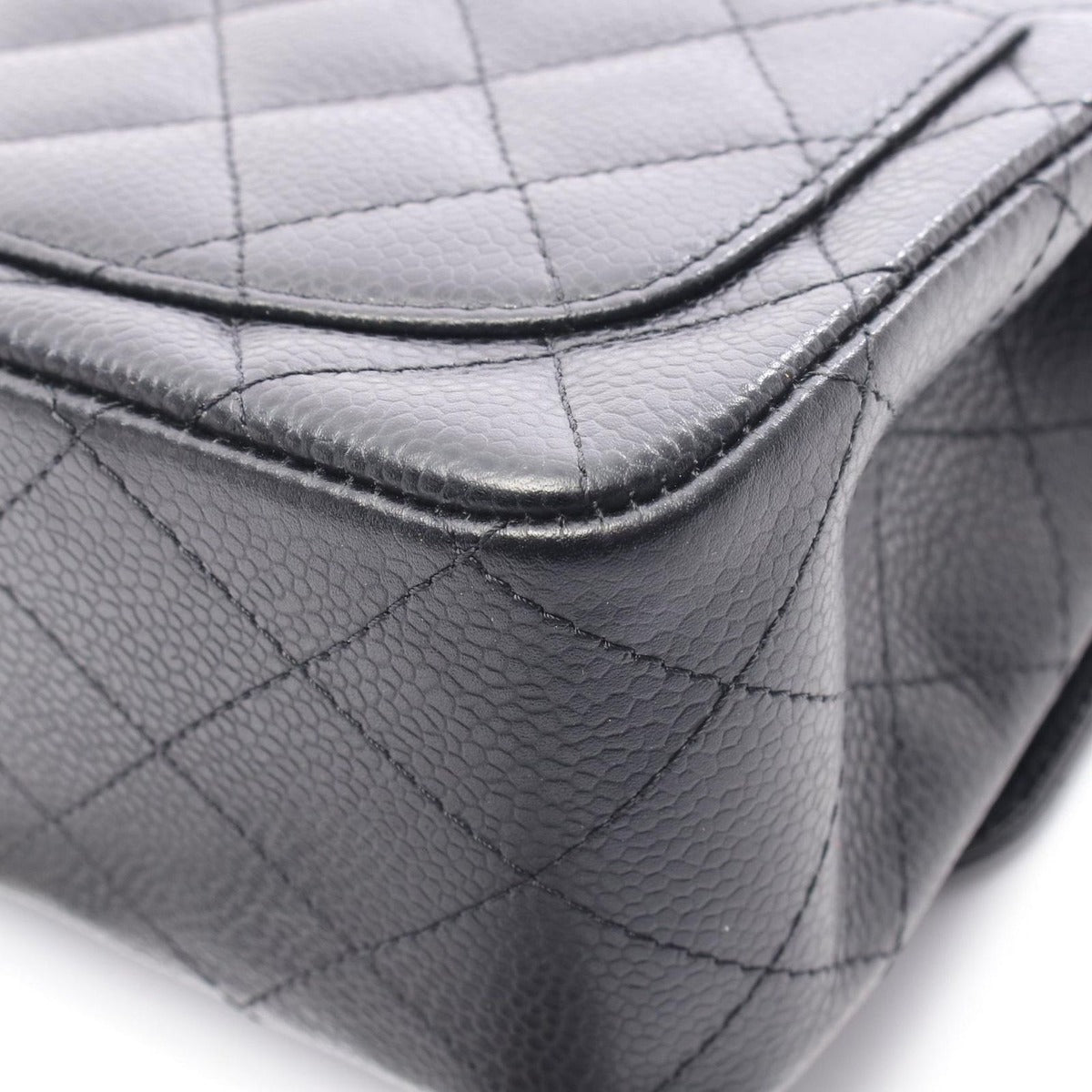 Chanel Shoulder Bag Mini Quilted Black Leather — view 8