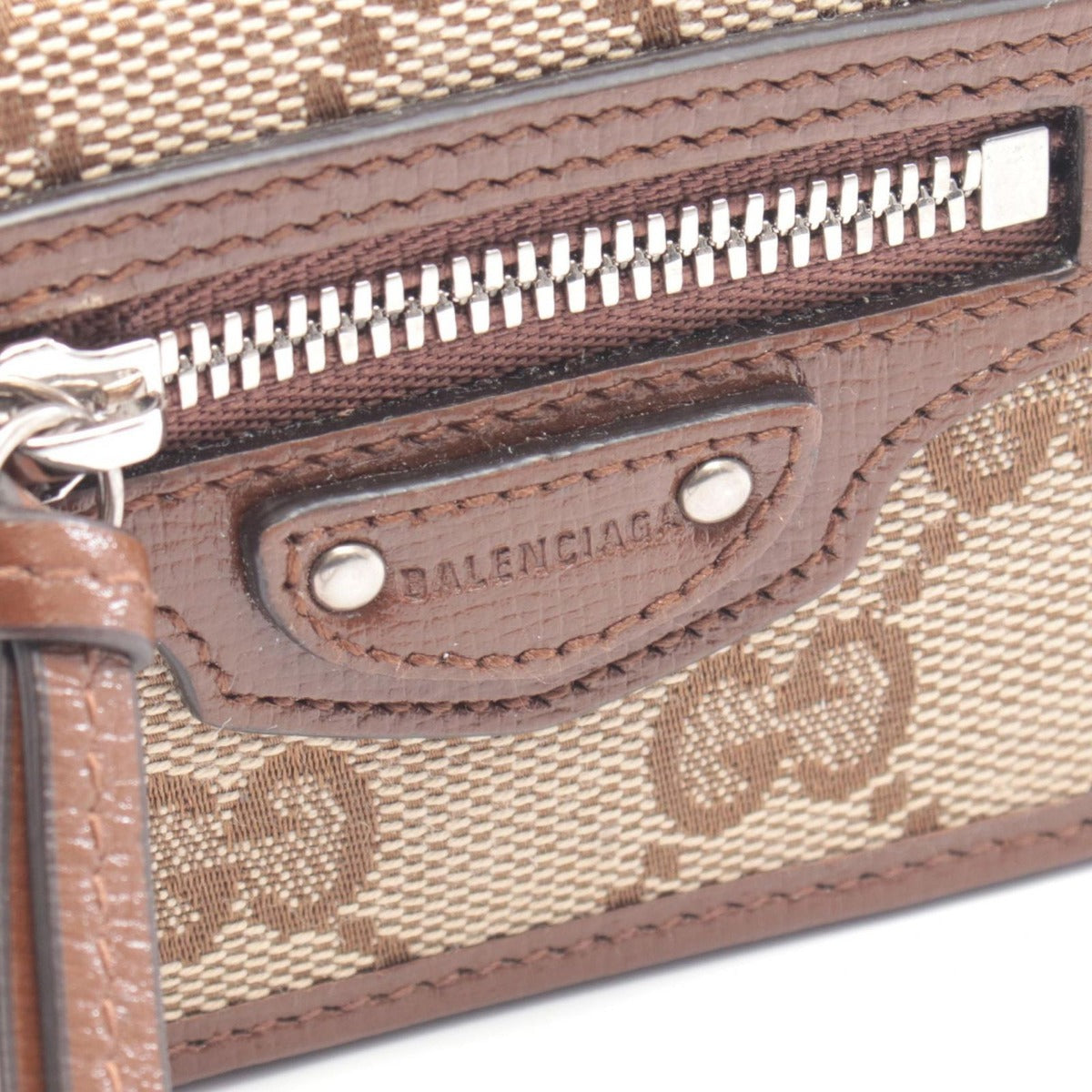 Gucci Trifold Wallet Hacker Project Beige Brown — view 8